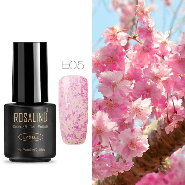 ROSALIND Nail Gel Polish 7ML Hybrid Nail Art Semi Permanent gel varnishes Soak Off Top White Gel Lacquer
