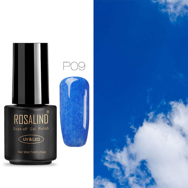 ROSALIND Nail Gel Polish 7ML Hybrid Nail Art Semi Permanent gel varnishes Soak Off Top White Gel Lacquer