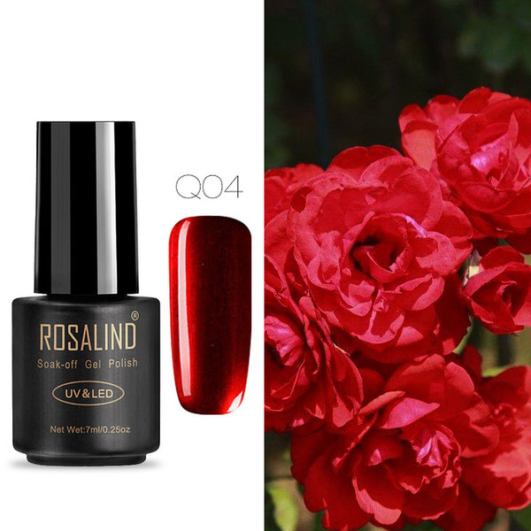 ROSALIND Nail Gel Polish 7ML Hybrid Nail Art Semi Permanent gel varnishes Soak Off Top White Gel Lacquer