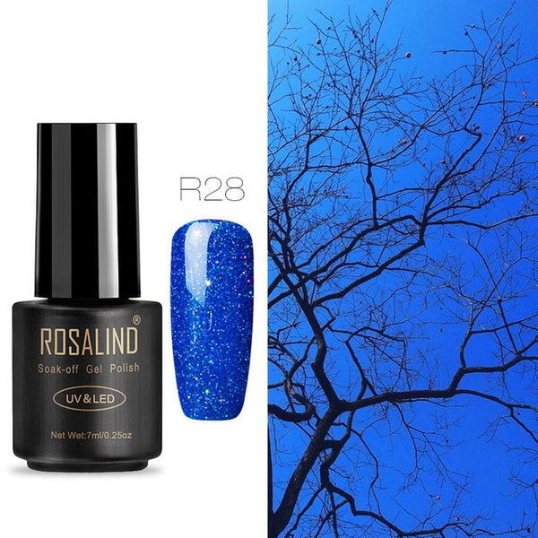 ROSALIND Nail Gel Polish 7ML Hybrid Nail Art Semi Permanent gel varnishes Soak Off Top White Gel Lacquer