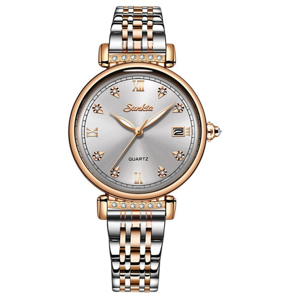 Montre Femme SUNKTA New Women Watch Top Luxury Brand Creative Design Steel Women's Wrist Watches Female Clock Relogio Feminino