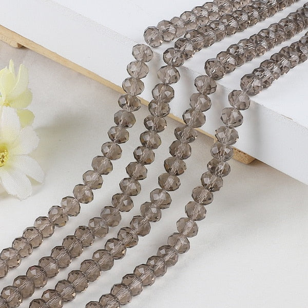 2 3 4 6 8mm about 70-195Pcs Crystal Beads AB multicolor Sapcer Glass Beads for Jewelry Making DIY Handmade Bracelet Wholesale