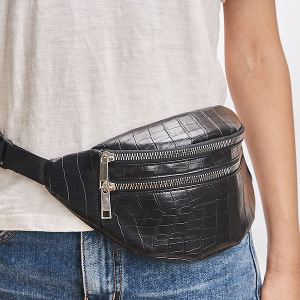 belt bag waist packs for women designer brand Luxury bag High Quality crocodile women PU leather bag Fanny Pack message bag