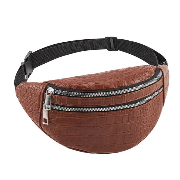 belt bag waist packs for women designer brand Luxury bag High Quality crocodile women PU leather bag Fanny Pack message bag