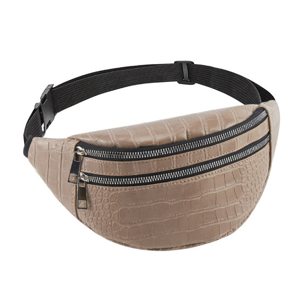 belt bag waist packs for women designer brand Luxury bag High Quality crocodile women PU leather bag Fanny Pack message bag
