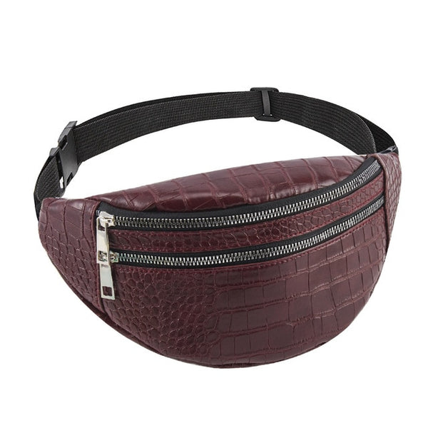 belt bag waist packs for women designer brand Luxury bag High Quality crocodile women PU leather bag Fanny Pack message bag