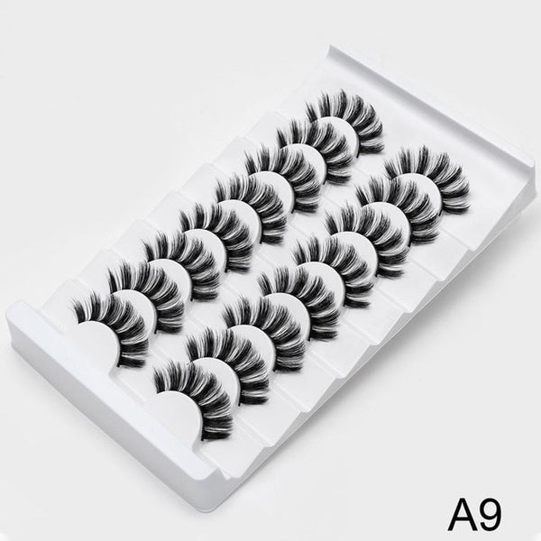 SEXYSHEEP 8/20 pairs 15-20mm natural 3D false eyelashes fake lashes makeup kit Mink Lashes extension mink eyelashes maquiagem