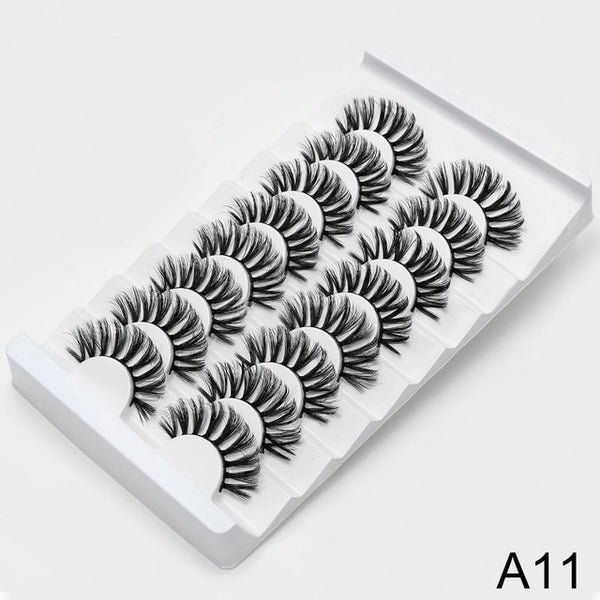 SEXYSHEEP 8/20 pairs 15-20mm natural 3D false eyelashes fake lashes makeup kit Mink Lashes extension mink eyelashes maquiagem