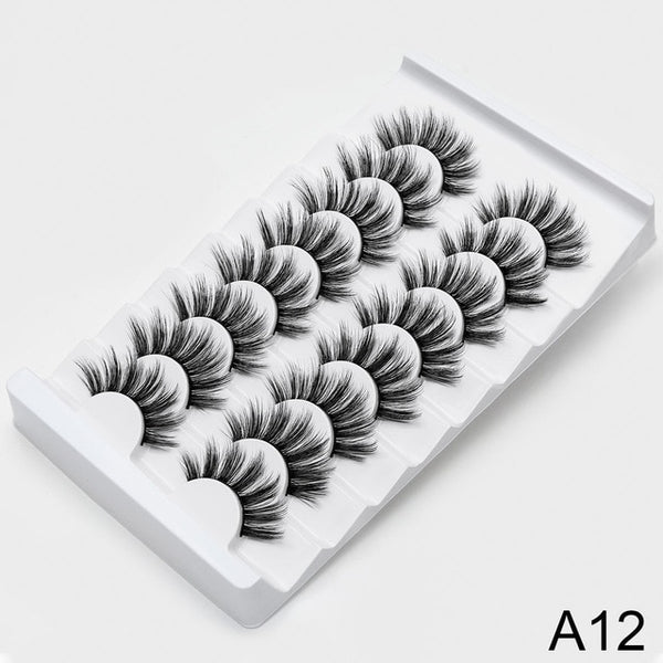 SEXYSHEEP 8/20 pairs 15-20mm natural 3D false eyelashes fake lashes makeup kit Mink Lashes extension mink eyelashes maquiagem