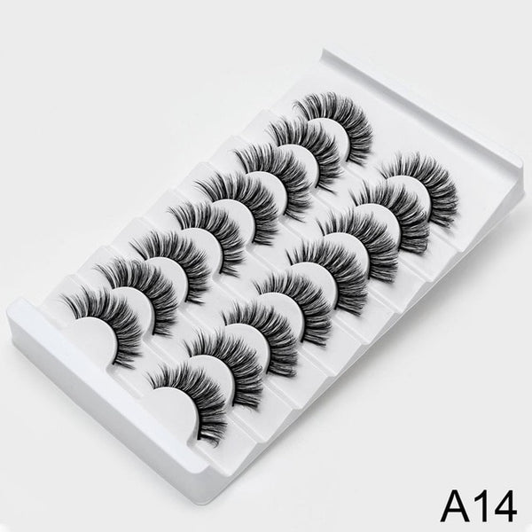 SEXYSHEEP 8/20 pairs 15-20mm natural 3D false eyelashes fake lashes makeup kit Mink Lashes extension mink eyelashes maquiagem