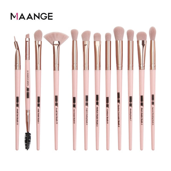 Makeup brushes set professional 12/14 pcs/lot Makeup Brushes Set Eye Shadow Blending Eyeliner Eyelash Eyebrow Brush For Makeup