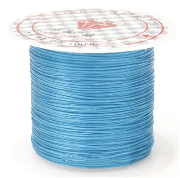 393inch/Roll Strong Elastic Crystal Beading Cord 1mm for Bracelets Stretch Thread String Necklace DIY Jewelry Making Cords Line