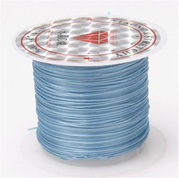 393inch/Roll Strong Elastic Crystal Beading Cord 1mm for Bracelets Stretch Thread String Necklace DIY Jewelry Making Cords Line