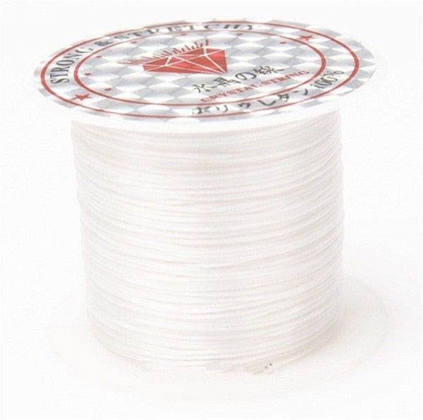 393inch/Roll Strong Elastic Crystal Beading Cord 1mm for Bracelets Stretch Thread String Necklace DIY Jewelry Making Cords Line