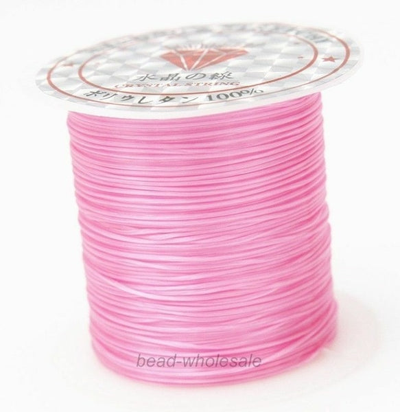 393inch/Roll Strong Elastic Crystal Beading Cord 1mm for Bracelets Stretch Thread String Necklace DIY Jewelry Making Cords Line