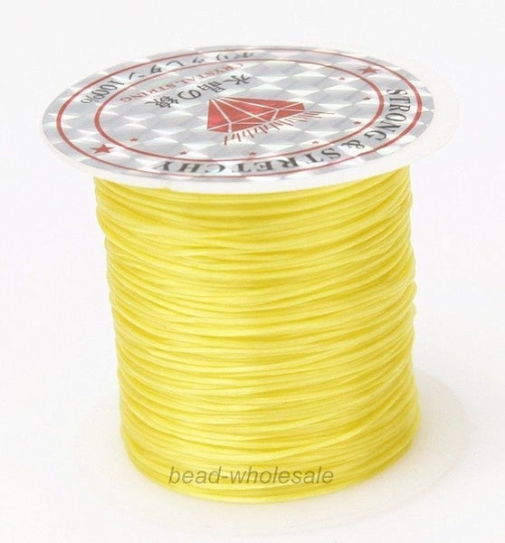 393inch/Roll Strong Elastic Crystal Beading Cord 1mm for Bracelets Stretch Thread String Necklace DIY Jewelry Making Cords Line