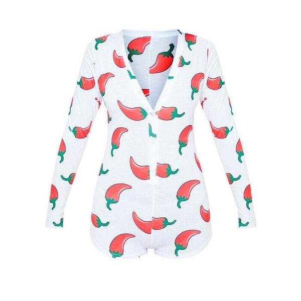 Sexy Women Bodysuit Long Sleeve Deep V Neck Bodycon Stretch Leotard Crop Tops Button Short Romper Pajamas Women Onesies Jumpsuit