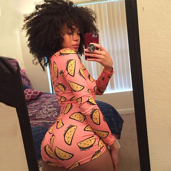 Sexy Women Bodysuit Long Sleeve Deep V Neck Bodycon Stretch Leotard Crop Tops Button Short Romper Pajamas Women Onesies Jumpsuit