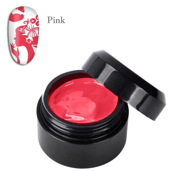 Biutee Nail Art Templates Pure Clear Jelly Silicone nail stamping plates Scraper with Stamping Polygel Kit Nail Stamp Nail Art