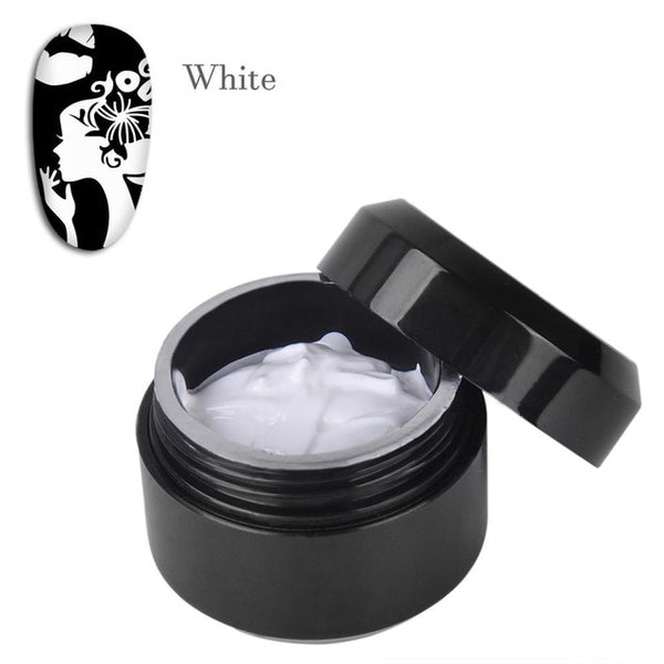 Biutee Nail Art Templates Pure Clear Jelly Silicone nail stamping plates Scraper with Stamping Polygel Kit Nail Stamp Nail Art