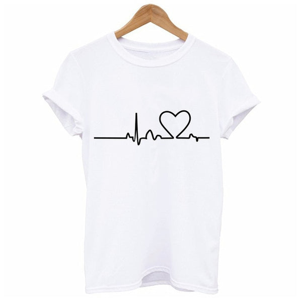 2020 New Women T-shirts Casual Harajuku Love Printed Tops Tee Summer Female T shirt Short Sleeve T shirt For Women Clothing
