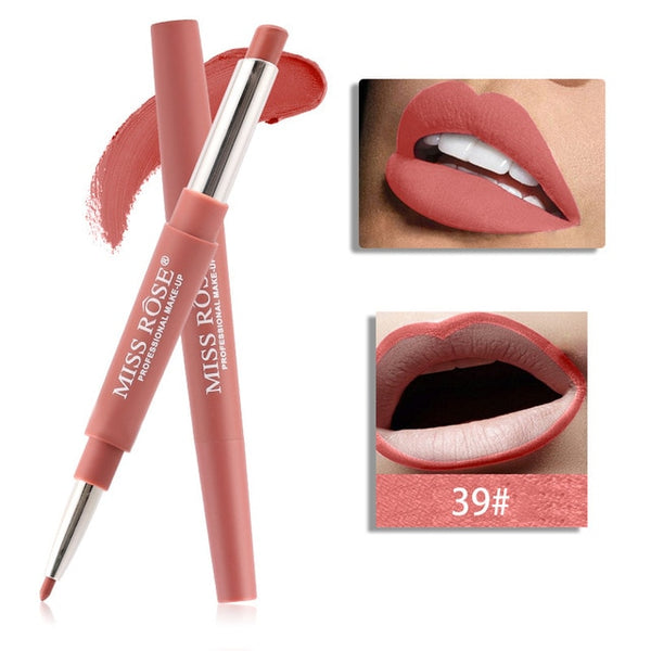 Miss Rose Top di Marca Lip Liner Matte Lip Matita di Lunga durata Impermeabile Idratante Rossetti Trucco Labbra Sexy Contour Cosmetici