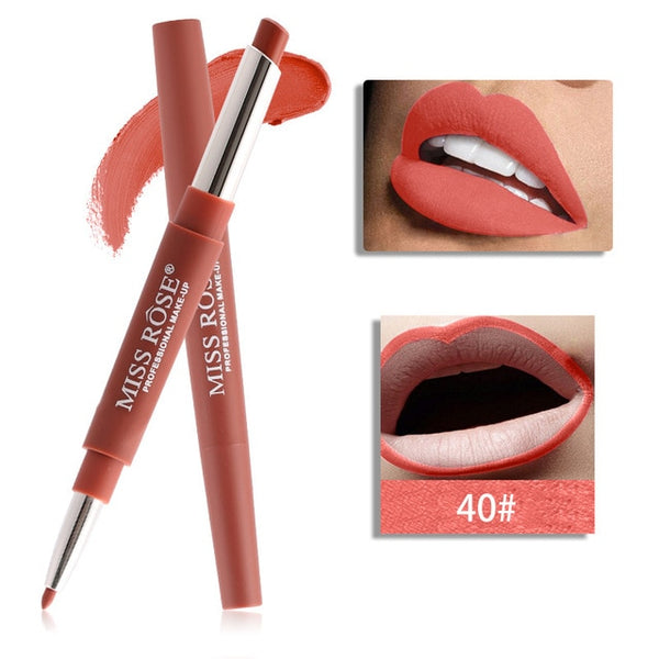 Miss Rose Top di Marca Lip Liner Matte Lip Matita di Lunga durata Impermeabile Idratante Rossetti Trucco Labbra Sexy Contour Cosmetici
