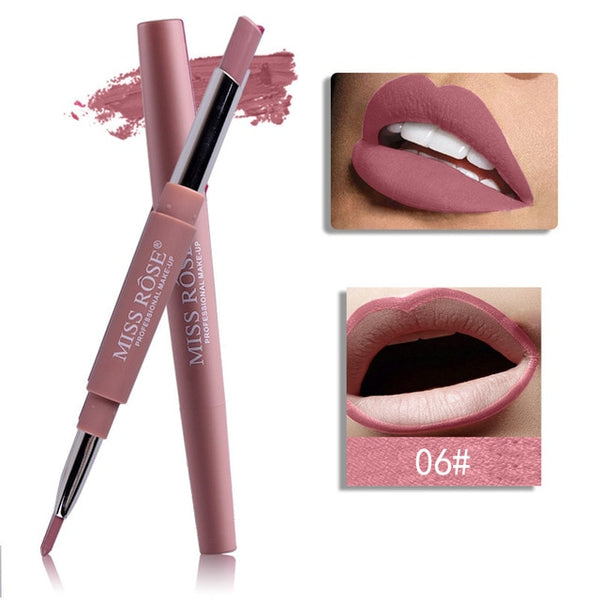 Miss Rose Top di Marca Lip Liner Matte Lip Matita di Lunga durata Impermeabile Idratante Rossetti Trucco Labbra Sexy Contour Cosmetici