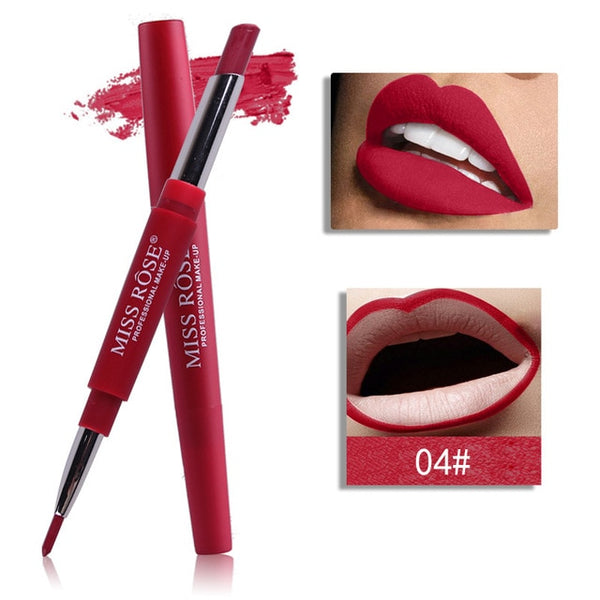 Miss Rose Top di Marca Lip Liner Matte Lip Matita di Lunga durata Impermeabile Idratante Rossetti Trucco Labbra Sexy Contour Cosmetici