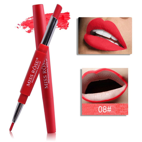 Miss Rose Top di Marca Lip Liner Matte Lip Matita di Lunga durata Impermeabile Idratante Rossetti Trucco Labbra Sexy Contour Cosmetici