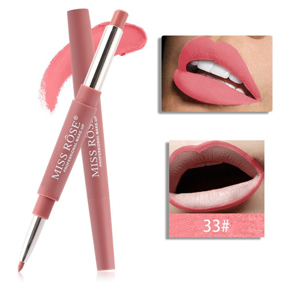 Miss Rose Top di Marca Lip Liner Matte Lip Matita di Lunga durata Impermeabile Idratante Rossetti Trucco Labbra Sexy Contour Cosmetici