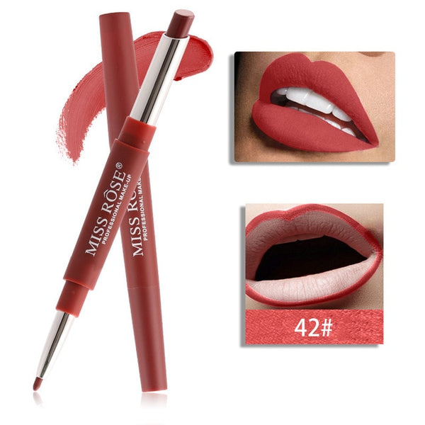 Miss Rose Top di Marca Lip Liner Matte Lip Matita di Lunga durata Impermeabile Idratante Rossetti Trucco Labbra Sexy Contour Cosmetici