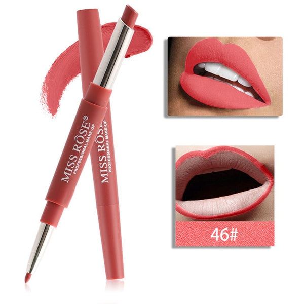 Miss Rose Top di Marca Lip Liner Matte Lip Matita di Lunga durata Impermeabile Idratante Rossetti Trucco Labbra Sexy Contour Cosmetici