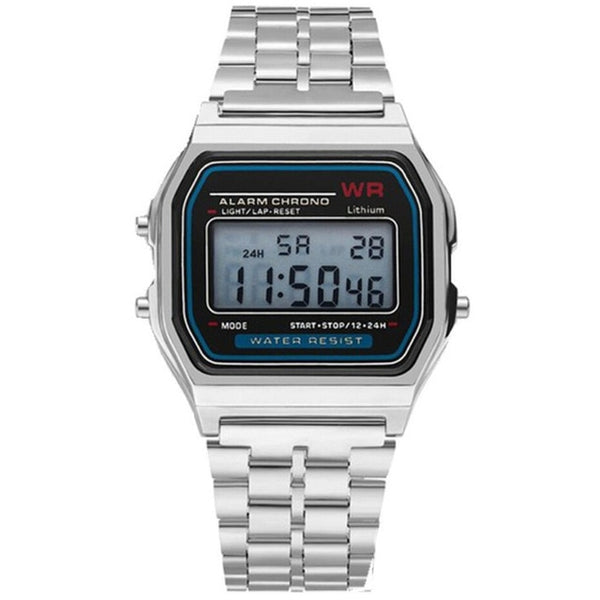 Mode femmes femmes hommes montre à Quartz LED étanche montres d'affaires numériques or Sport montre-bracelet Thanksgiving cadeau de noël