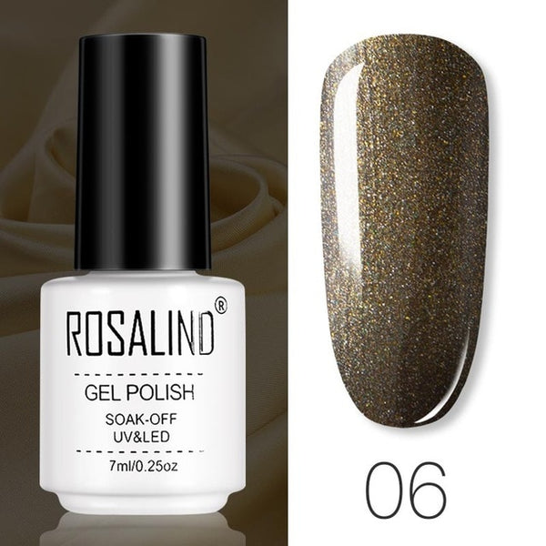 ROSALIND Gel Polish Set All For Manicure Semi Permanent Vernis top coat UV LED Gel Varnish Soak Off Nail Art Gel Nail Polish