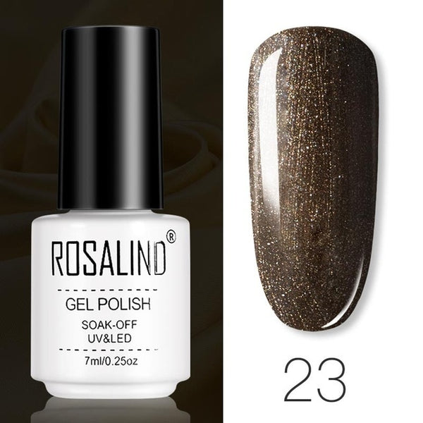 ROSALIND Gel Polish Set All For Manicure Semi Permanent Vernis top coat UV LED Gel Varnish Soak Off Nail Art Gel Nail Polish