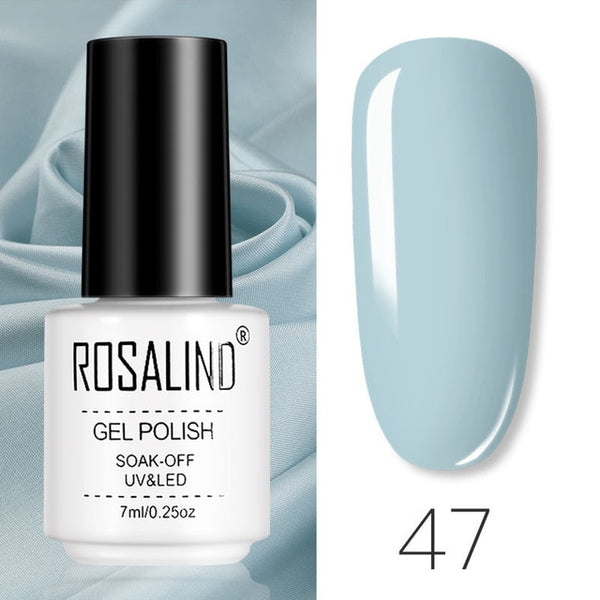 ROSALIND Gel Polish Set All For Manicure Semi Permanent Vernis top coat UV LED Gel Varnish Soak Off Nail Art Gel Nail Polish