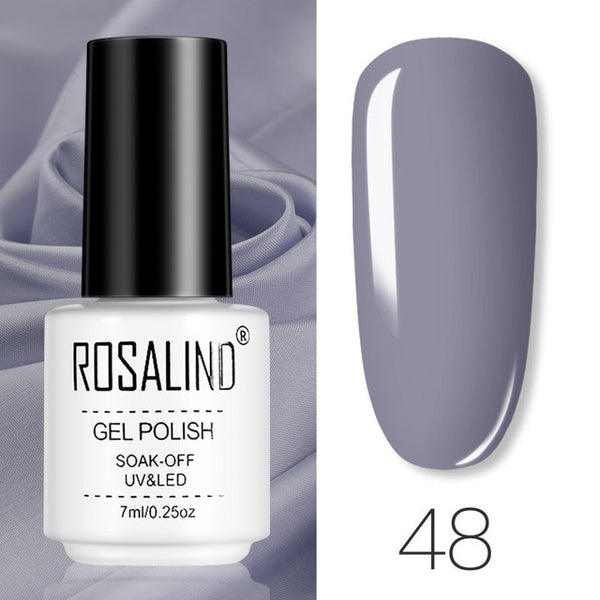 ROSALIND Gel Polish Set All For Manicure Semi Permanent Vernis top coat UV LED Gel Varnish Soak Off Nail Art Gel Nail Polish