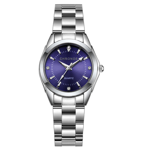 CHRONOS Frauen Luxus Strass Edelstahl Quarz Uhren Damen Business Uhr Japanischen Quarz Bewegung Relogio Feminino
