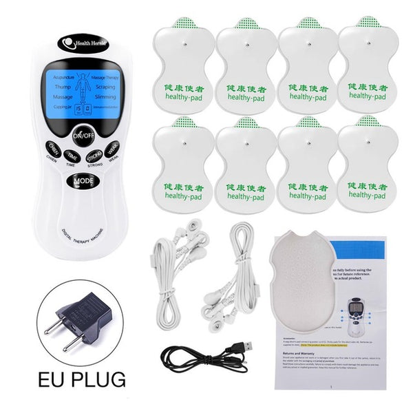 Beurha Engels toetsen herald Tientallen Acupunctuur Body Massager Digital Therapie Machine 8 Pads Voor Back Hals Voet Been gezondheidszorg