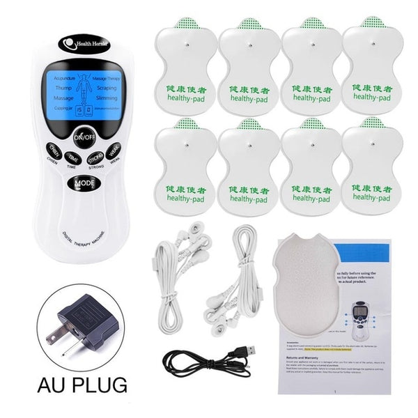 Beurha Engels toetsen herald Tientallen Acupunctuur Body Massager Digital Therapie Machine 8 Pads Voor Back Hals Voet Been gezondheidszorg