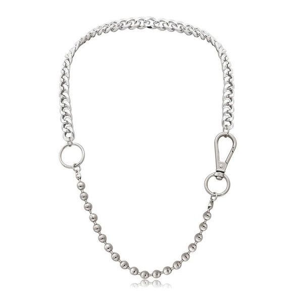 Punk Miami Cuban Choker Necklace Collar Statement Hip Hop Big Chunky Aluminum Gold Color Thick Chain Necklace Women Jewelry