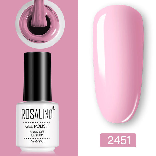 ROSALIND Gel Polish Set UV Vernis Semi Permanent Primer Top Coat 7ML Poly Gel Varnish Nail Art Manicure Gel Lak PolishesNails