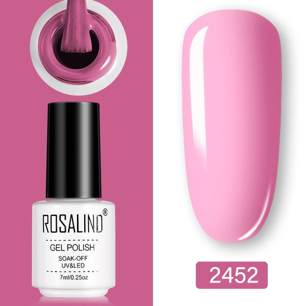 ROSALIND Gel Polish Set UV Vernis Semi Permanent Primer Top Coat 7ML Poly Gel Varnish Nail Art Manicure Gel Lak PolishesNails
