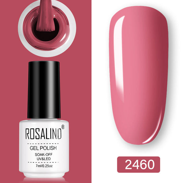 ROSALIND Gel Polish Set UV Vernis Semi Permanent Primer Top Coat 7ML Poly Gel Varnish Nail Art Manicure Gel Lak PolishesNails