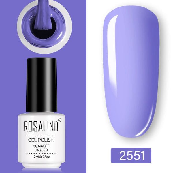 ROSALIND Gel Polish Set UV Vernis Semi Permanent Primer Top Coat 7ML Poly Gel Varnish Nail Art Manicure Gel Lak PolishesNails