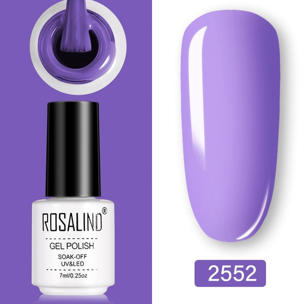 ROSALIND Gel Polish Set UV Vernis Semi Permanent Primer Top Coat 7ML Poly Gel Varnish Nail Art Manicure Gel Lak PolishesNails
