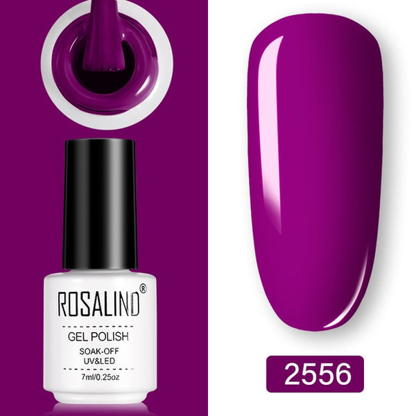 ROSALIND Gel Polish Set UV Vernis Semi Permanent Primer Top Coat 7ML Poly Gel Varnish Nail Art Manicure Gel Lak PolishesNails