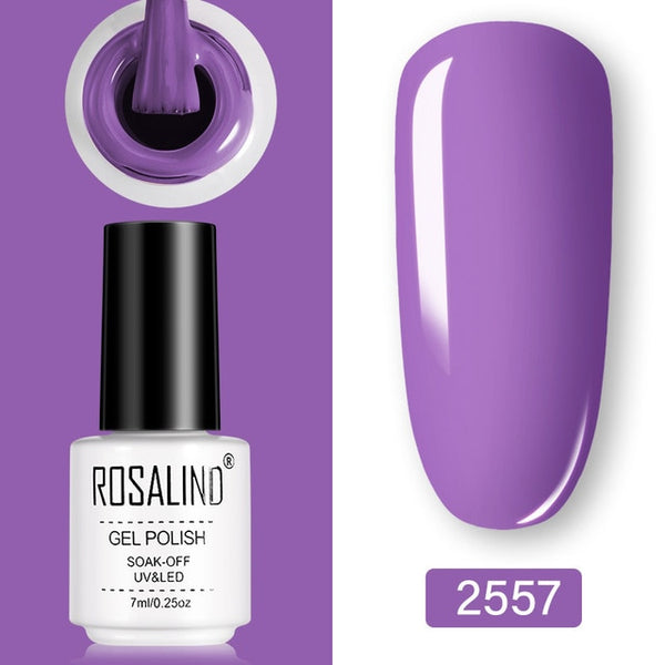 ROSALIND Gel Polish Set UV Vernis Semi Permanent Primer Top Coat 7ML Poly Gel Varnish Nail Art Manicure Gel Lak PolishesNails