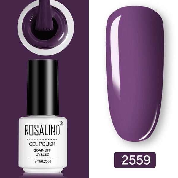 ROSALIND Gel Polish Set UV Vernis Semi Permanent Primer Top Coat 7ML Poly Gel Varnish Nail Art Manicure Gel Lak PolishesNails